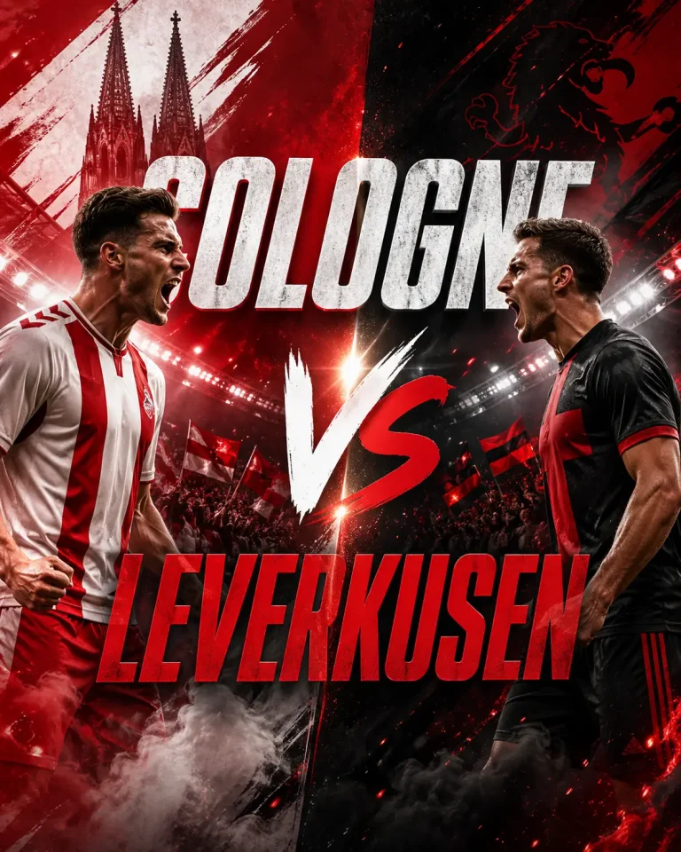 La predicción Cologne vs Leverkusen llega con ambiente de derbi y mucha presión en la Bundesliga. Köln pelea por alejarse del descenso,