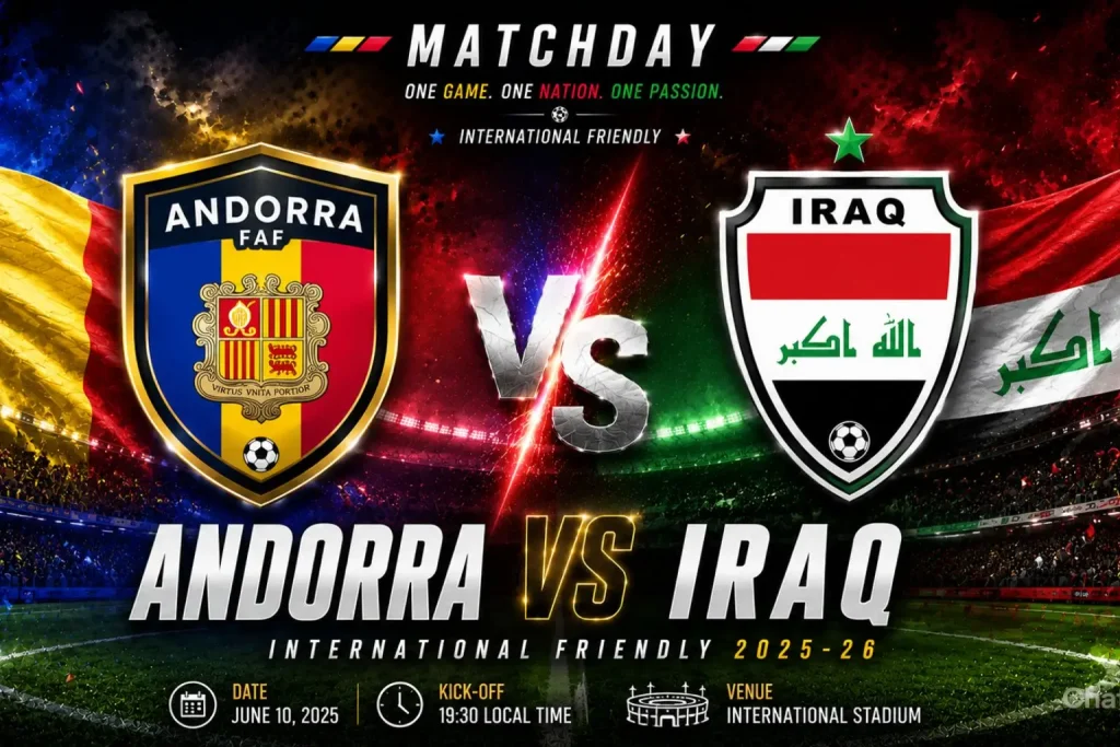 Andorra vs Iraq En Vivo