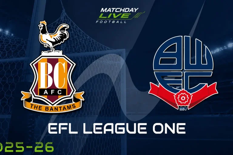 Bradford City vs Bolton Wanderers EN VIVO