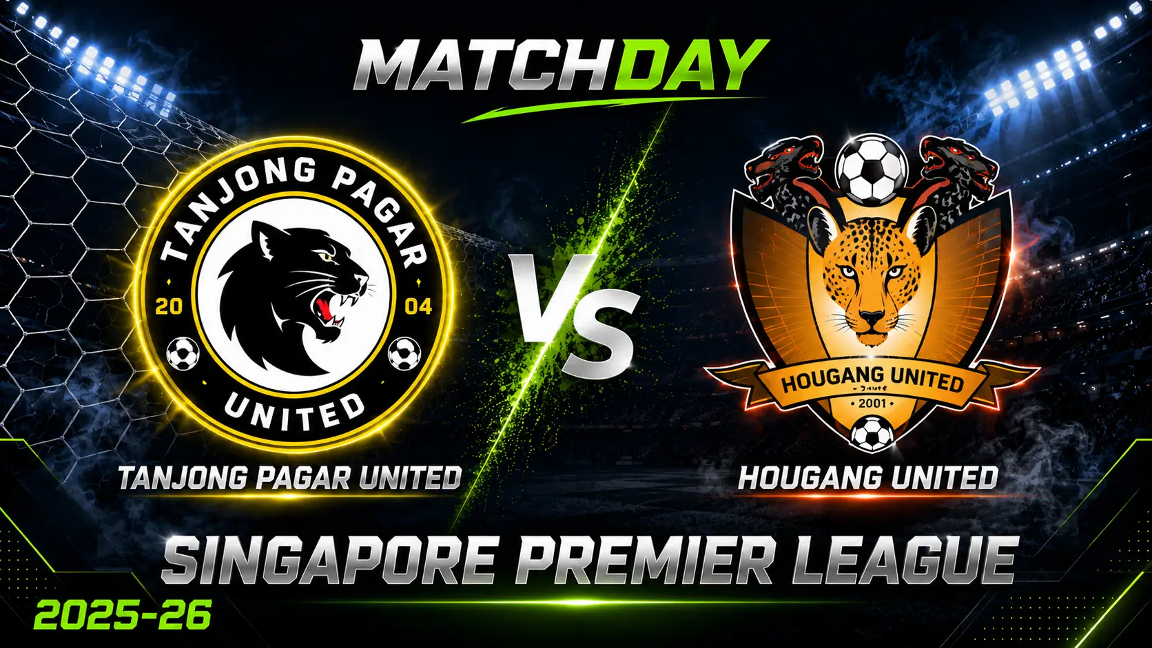 Tanjong Pagar vs Hougang United EN VIVO
