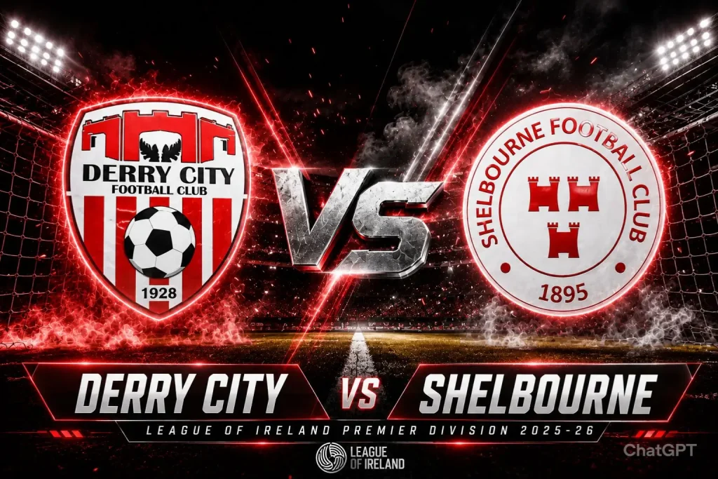 Derry City vs Shelbourne EN VIVO