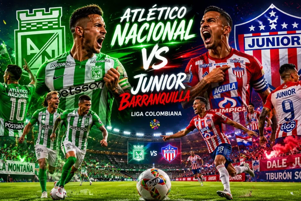 Atlético Nacional vs Junior Barranquilla En Vivo