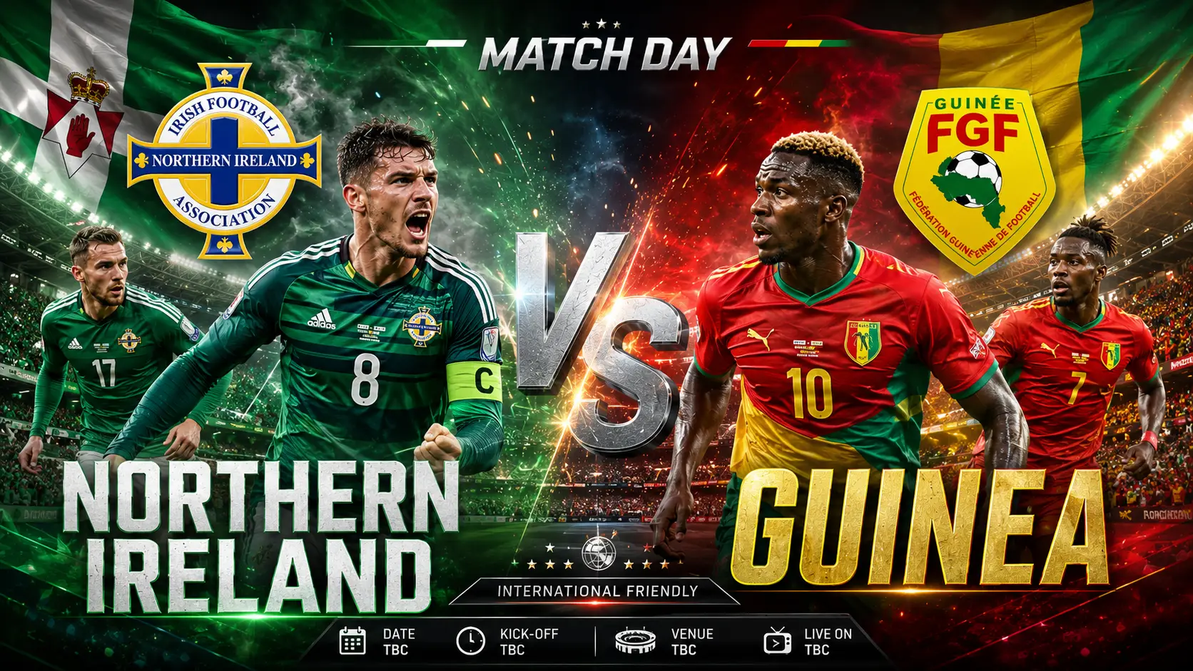 Northern Ireland vs Guinea En Vivo