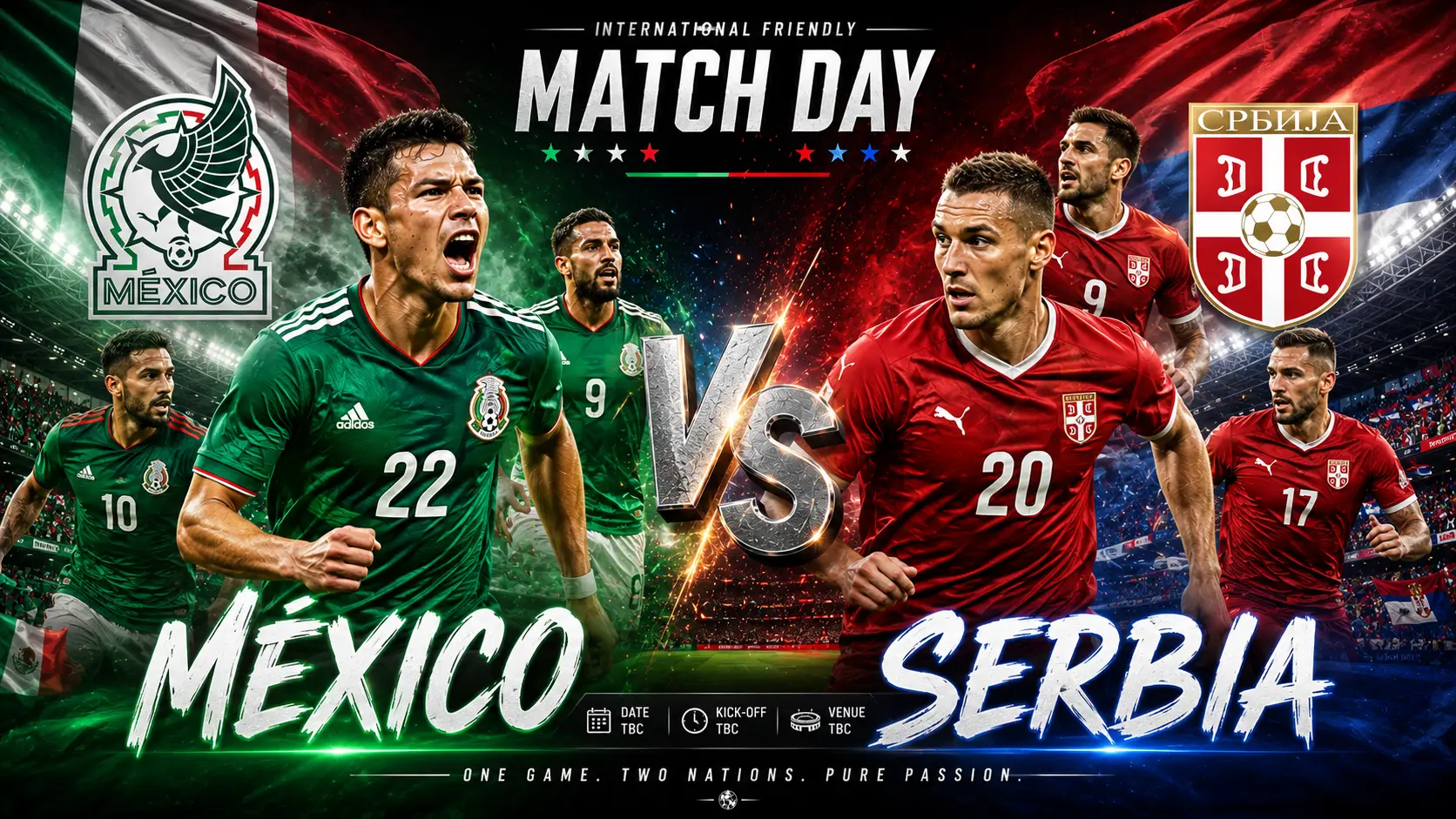 México vs Serbia: Resultado en Vivo, H2H, Forma y Pronóstico