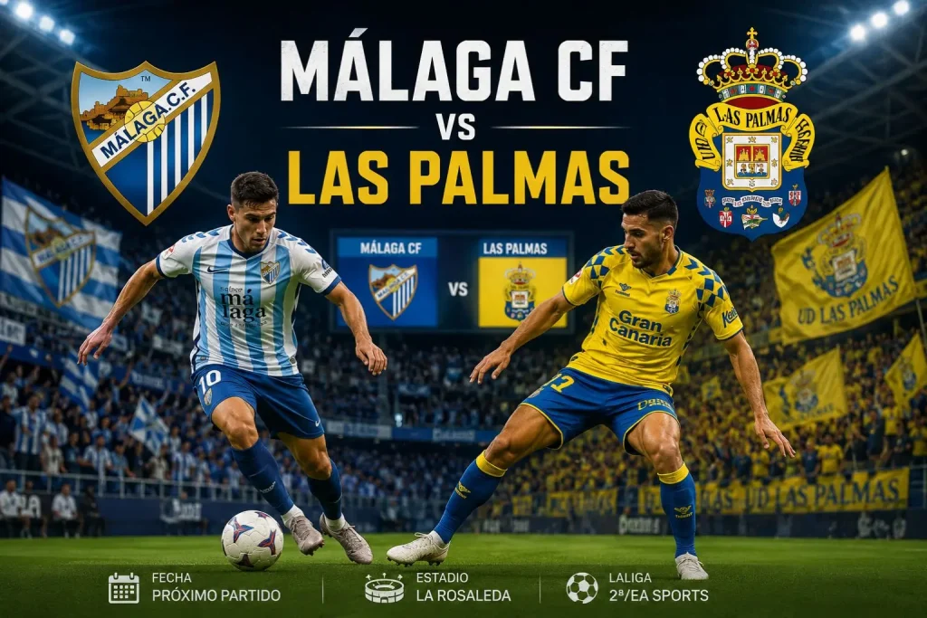 Málaga CF vs Las Palmas EN VIVO